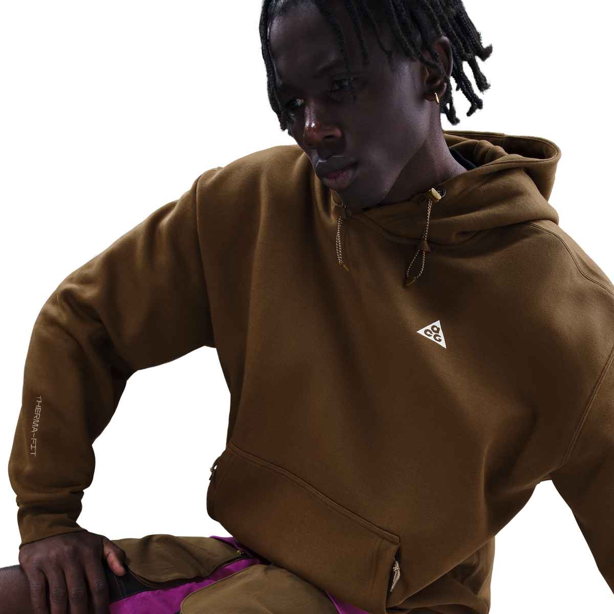 【今週値下げ】Nike ACG Therma-FIT ベスト XXL ブラウン Nike ACG Therma-FIT Fleece Pullover Hoodie Brown | BSTN Store