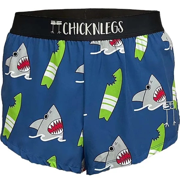 Chicknlegs Men's Chicknlegs 2" Split Shorts Blue Shark