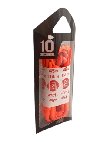 HICKORY BRANDS OVAL SHOELACES 45" NEON ORANGE