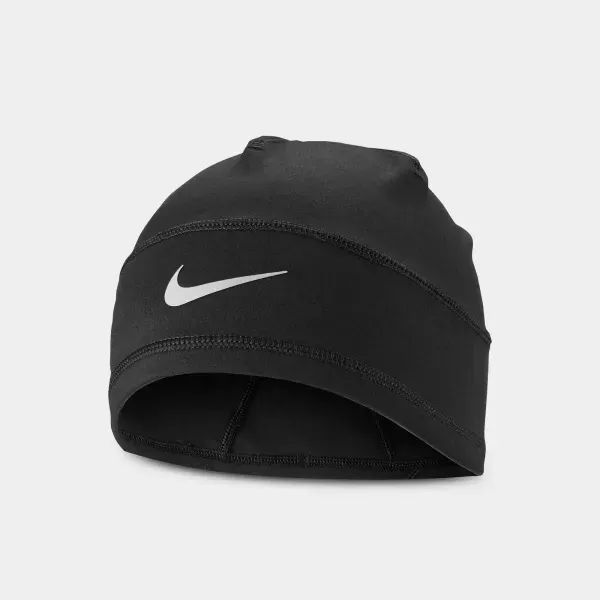 NIKE DRI-FIT TERRA UNCUFFED BEANIE BLACK/SILVER
