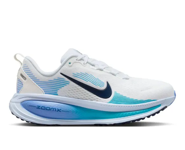 NIKE Women's Vomero 18 114 WHITE/MIDNIGHT NAVYBLUE FURY
