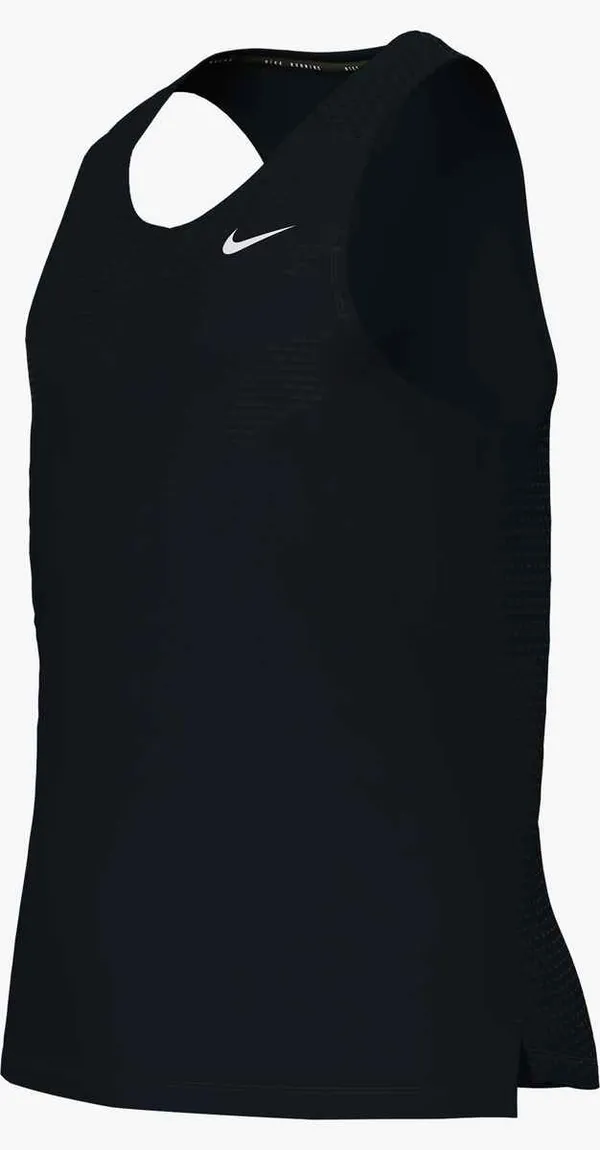 NIKE Men's Nike Stride Dri-FIT ADV Running Tank Top BLACK/REFLECTIVE SILV